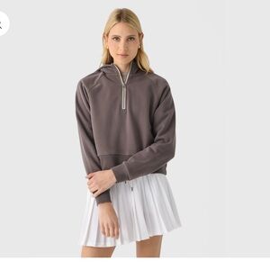 Vuori Slate Gray Half-Zip Hoodie